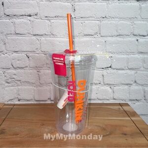 NWT Dunkin' ICED 24oz Tumbler Keychain Combo Summer 2025 Limited Edition